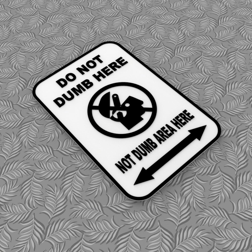 Lightweight sign with 3D raised artwork suitable for wall or desk display