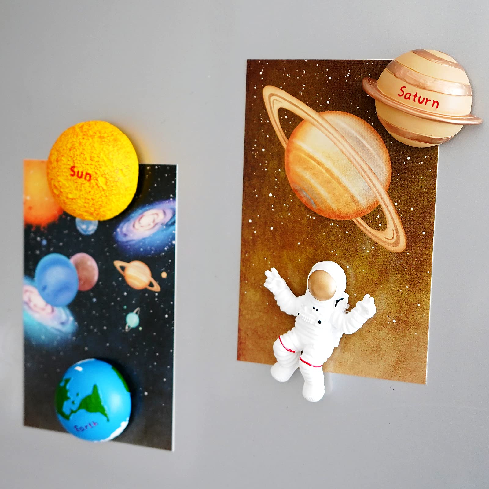 3d resin hand-painted space magnets