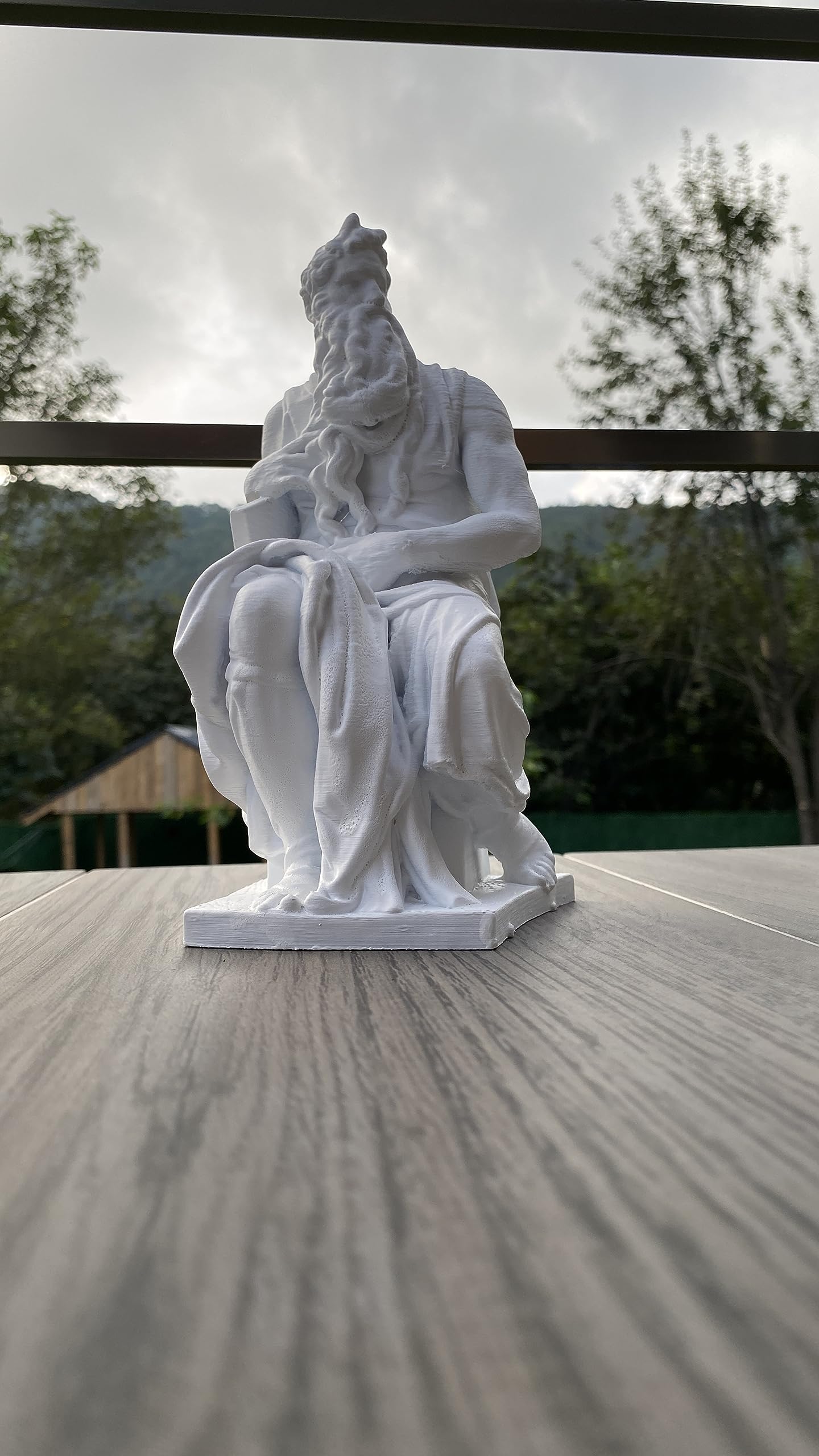 3D printed PLA Moses statue 8 inc