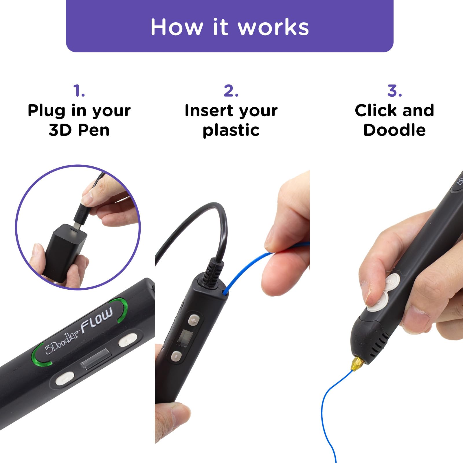 Stencil book guide included with 3Doodler Flow