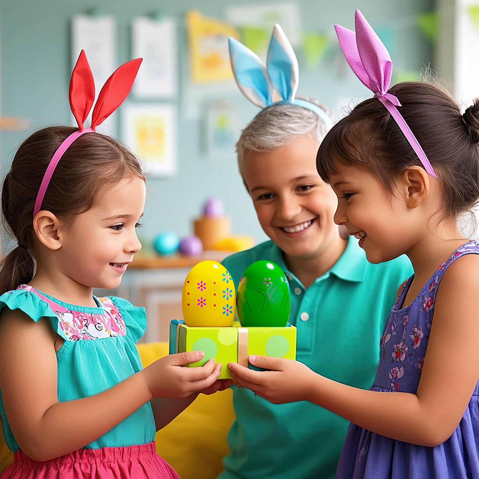 Versatile wooden egg shakers for sensory play and music
