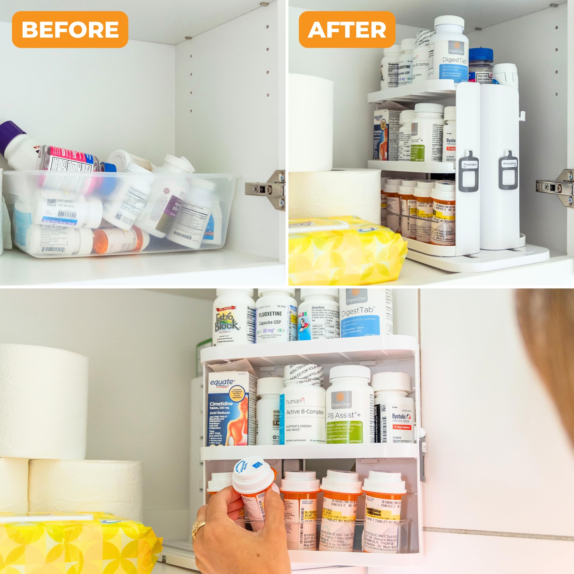 Ideal for spices medicines cosmetics in cabinets