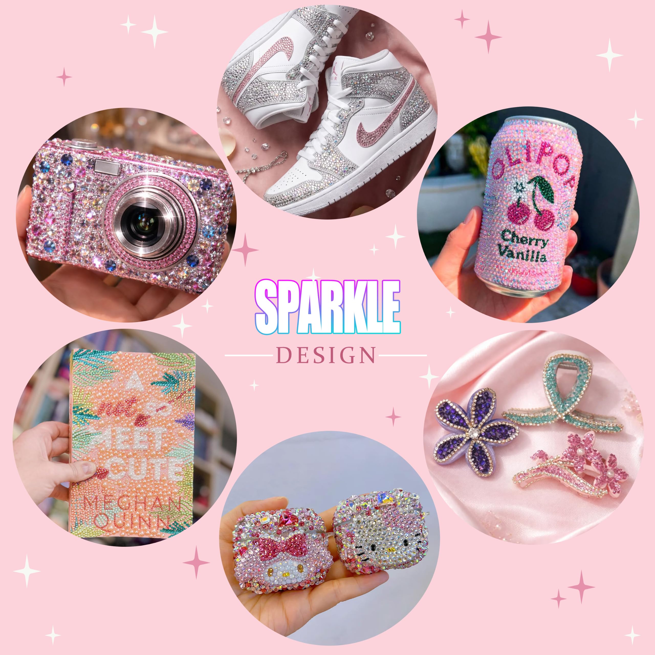 rhinestone picker pen and precision tweezers included