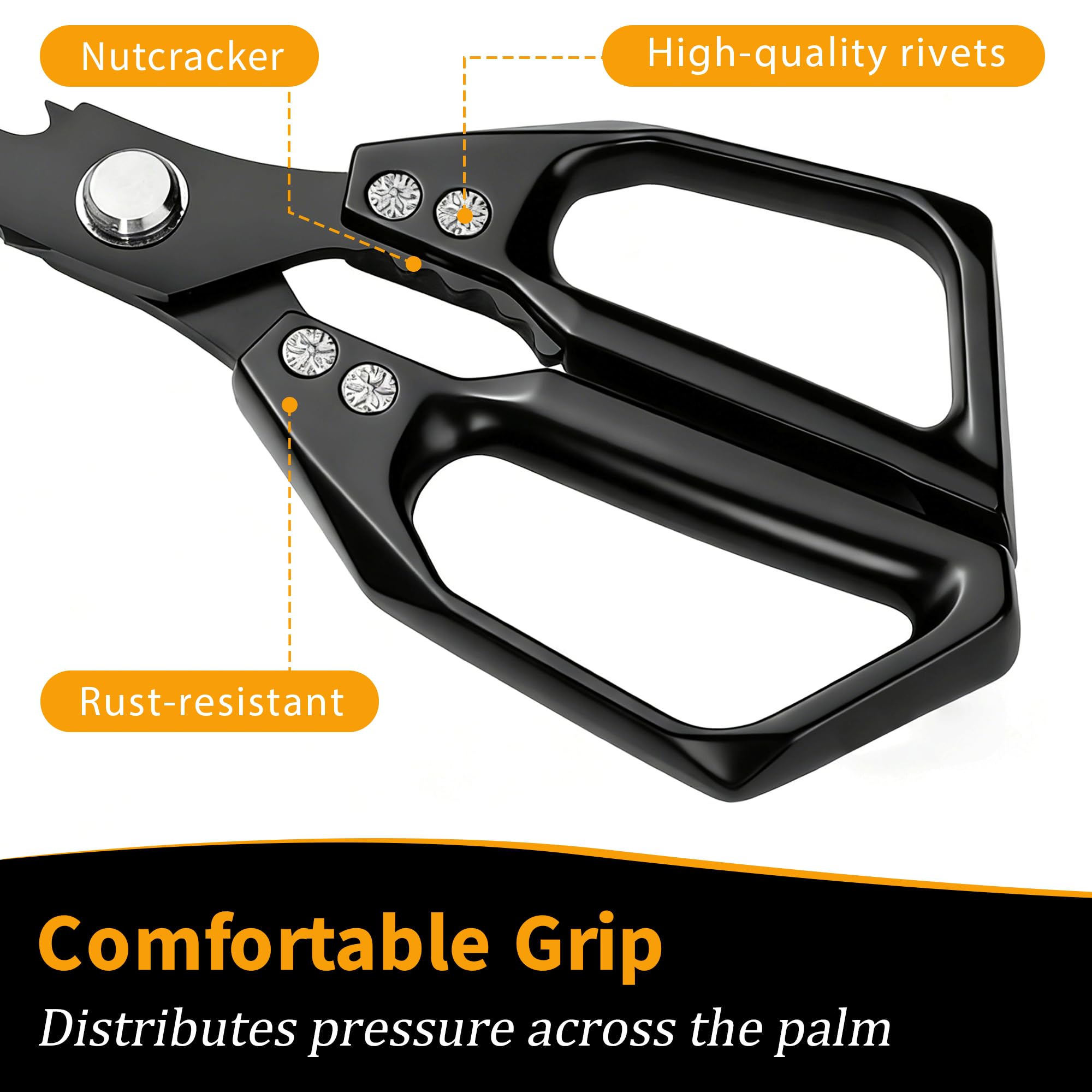 Ergonomic aluminum handle non slip grip image