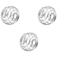 three stainless steel shaker balls for protein powder mixing