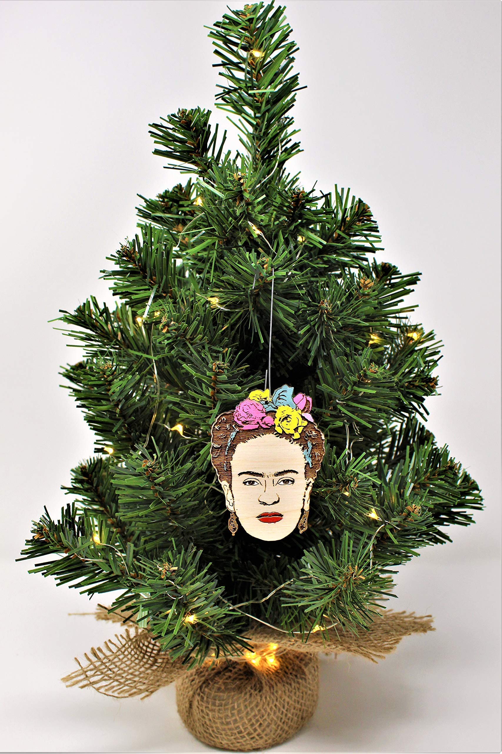 3x2 inch laser-cut hand-painted ornament for gifting and collection