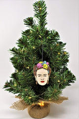 3x2 inch laser-cut hand-painted ornament for gifting and collection