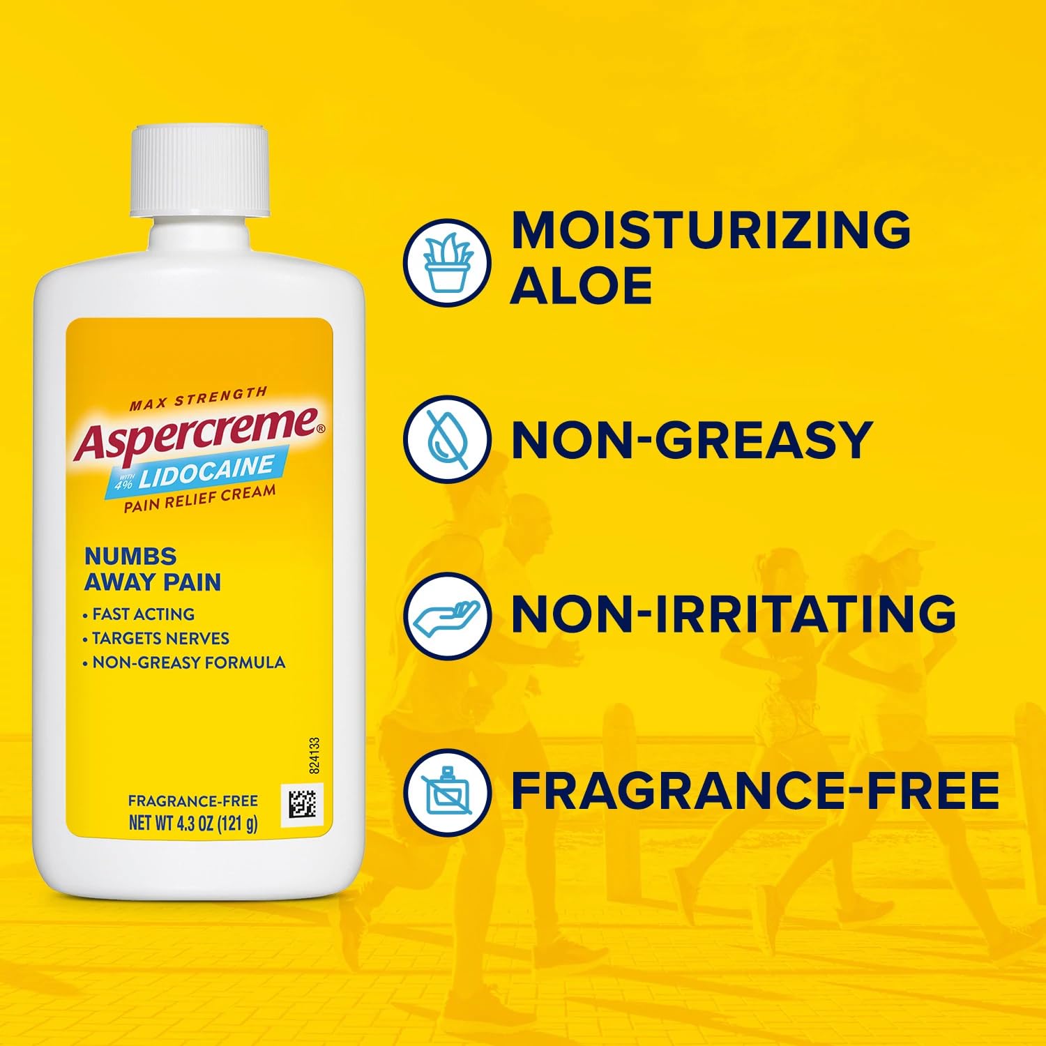 Two-tube package of Aspercreme lidocaine cream