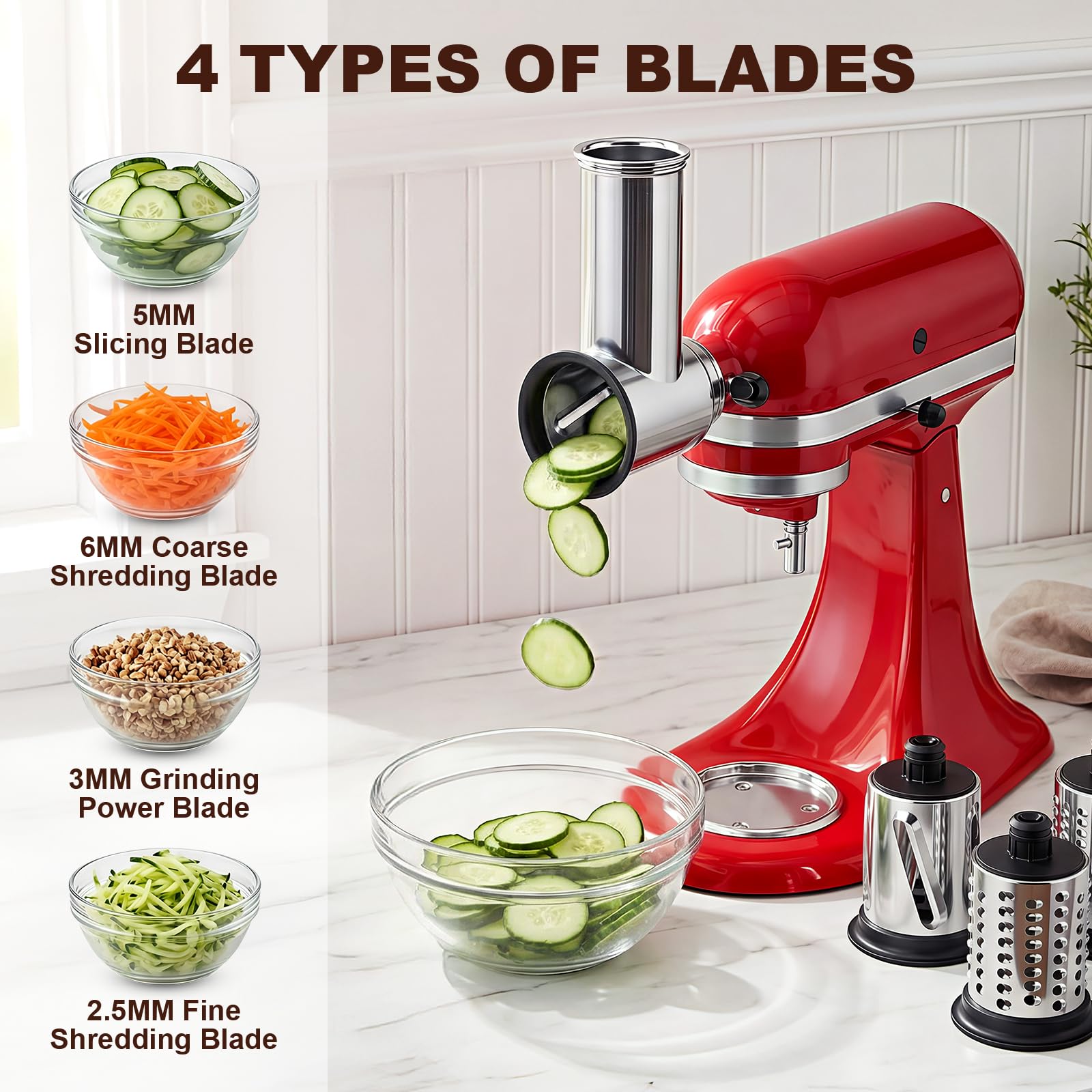 Aluminum alloy meat grinder detachable for hand washing