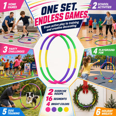 dog agility hoop for pet training and backyard play