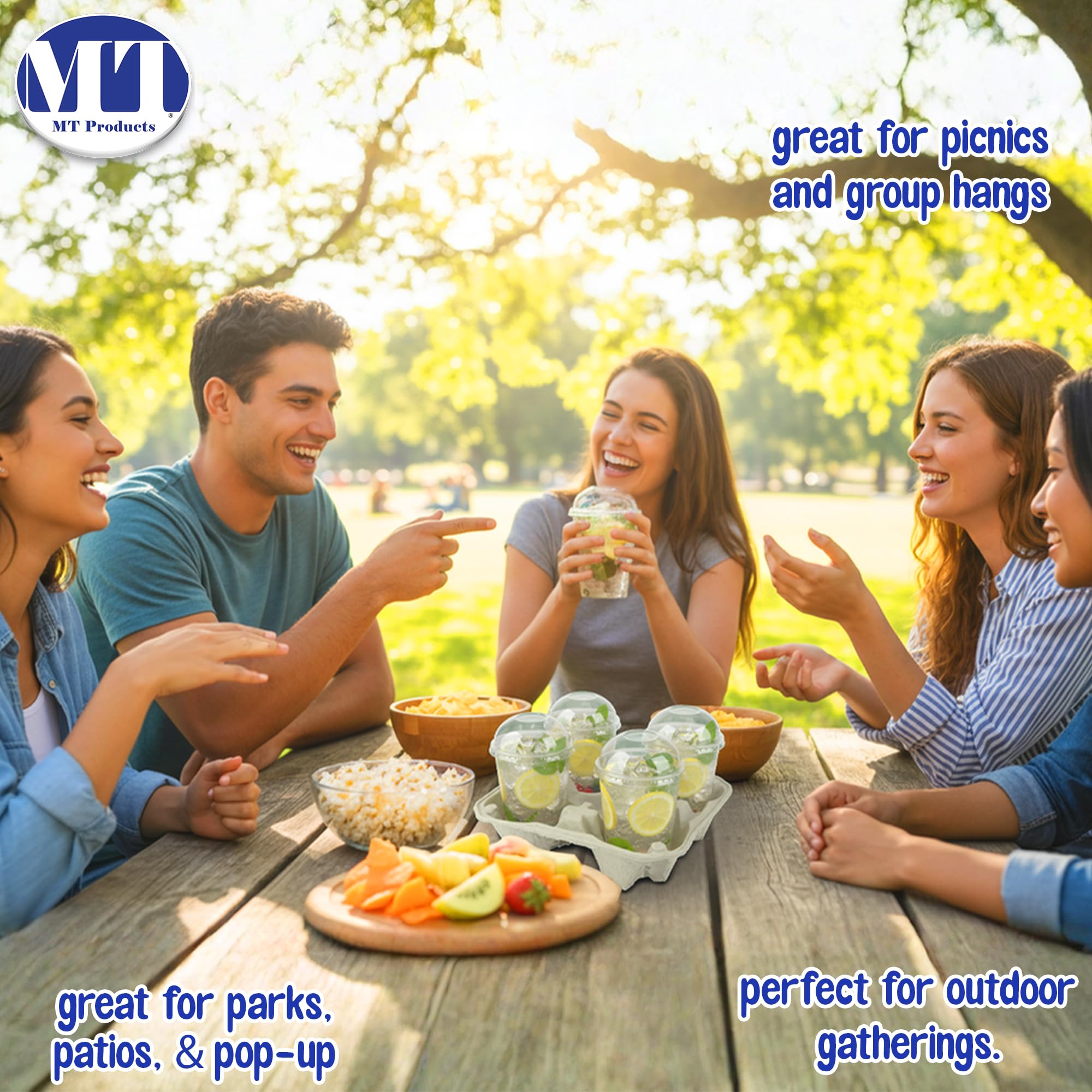 Molded pulp fiber 4 cup drink carrier product image