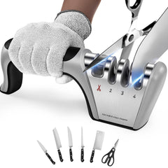 4-in-1 knife sharpener for ceramic and steel blades
