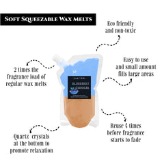 All natural soy wax base squeezable melt packaging 4 oz