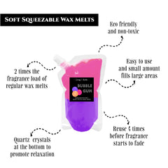 4 oz Bubble Gum wax melt pouch for scenting