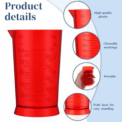ABS plastic hair dye cup with stable flat base