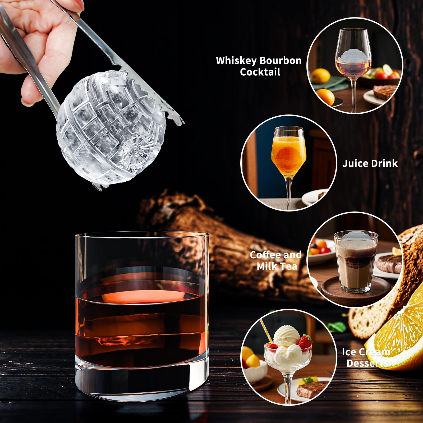 Gift-ready Death Star Warfare ice mold set for fans and occasions