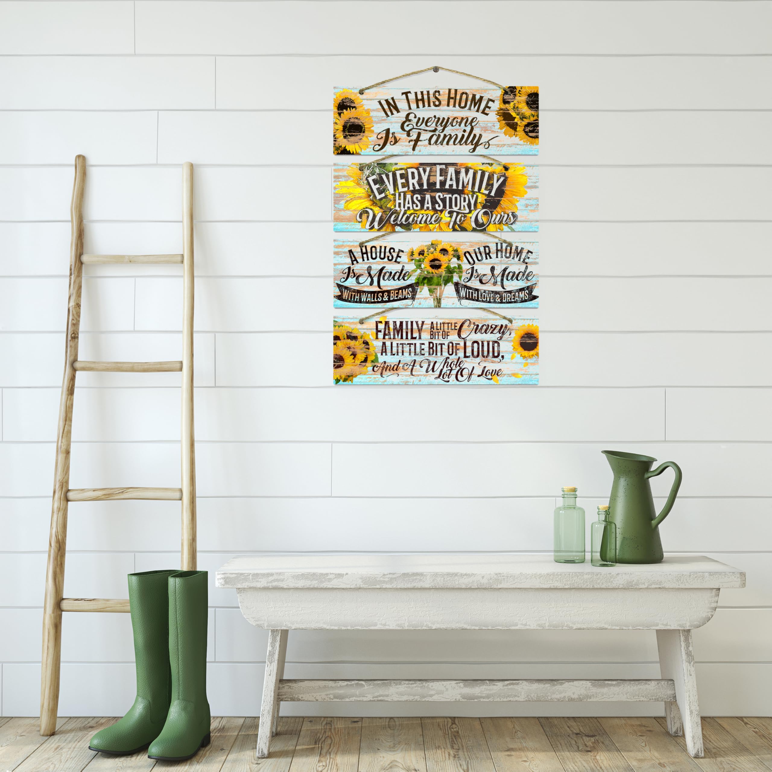 4-pack real wood signs
