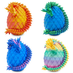4-pack 3D Printed Dragon Eggs with Dragon Inside