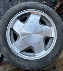 Front face measures about 7-7/8 inches hub cap for 16 inch wheels