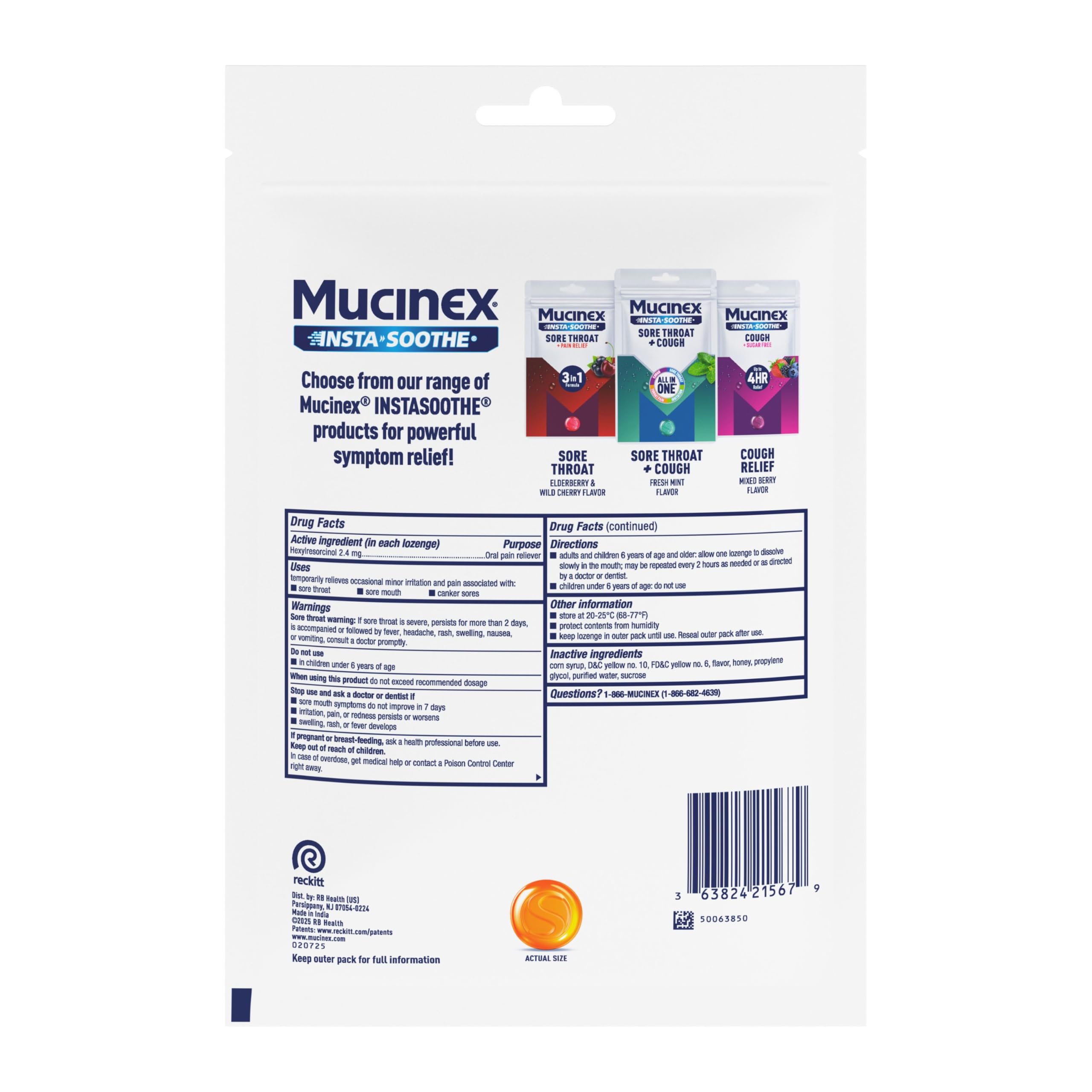 Echinacea honey flavor throat lozenges product