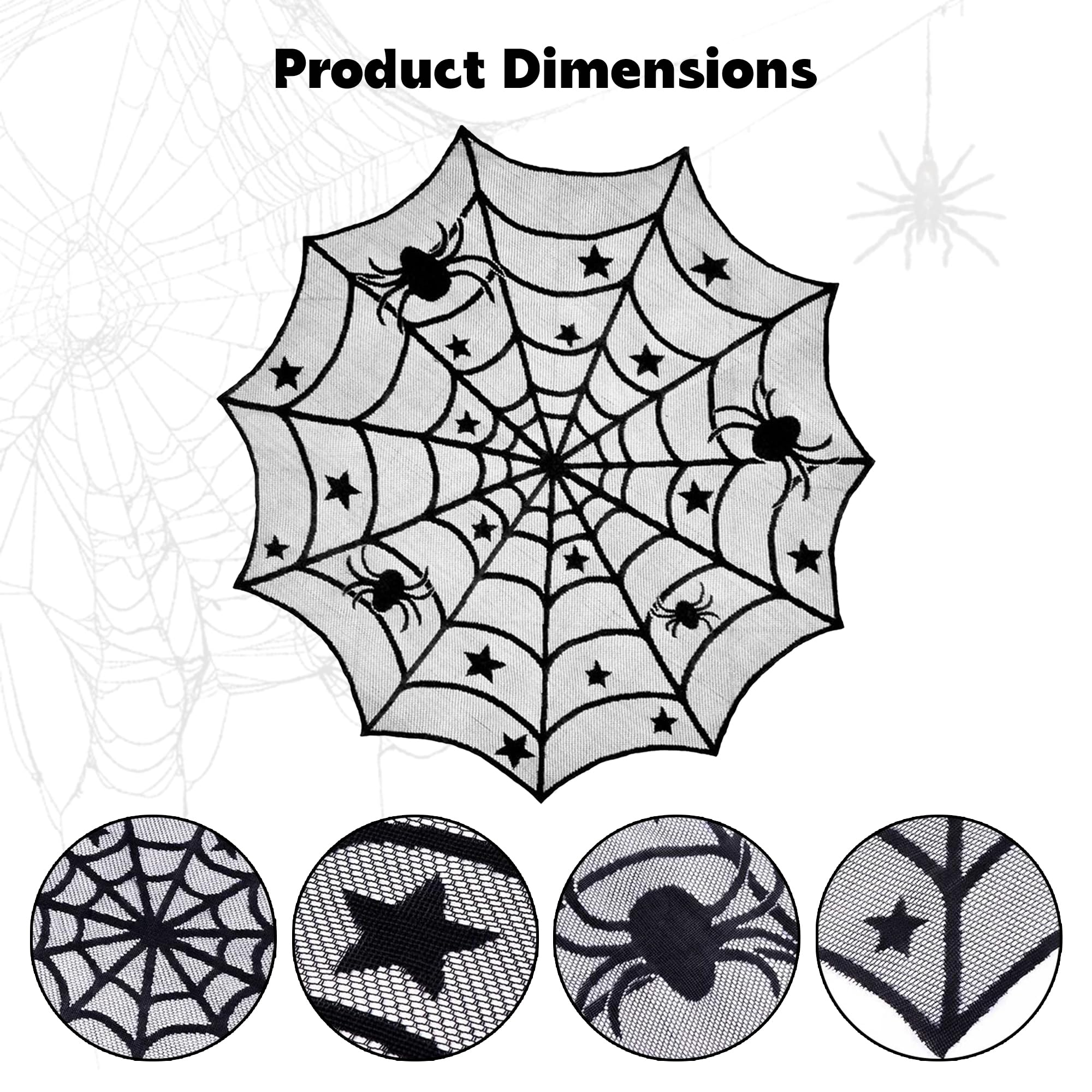 40 inch round table topper for Halloween decor