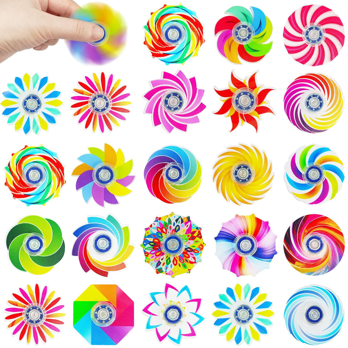 40-pack colorful fidget spinners for kids assorted colors