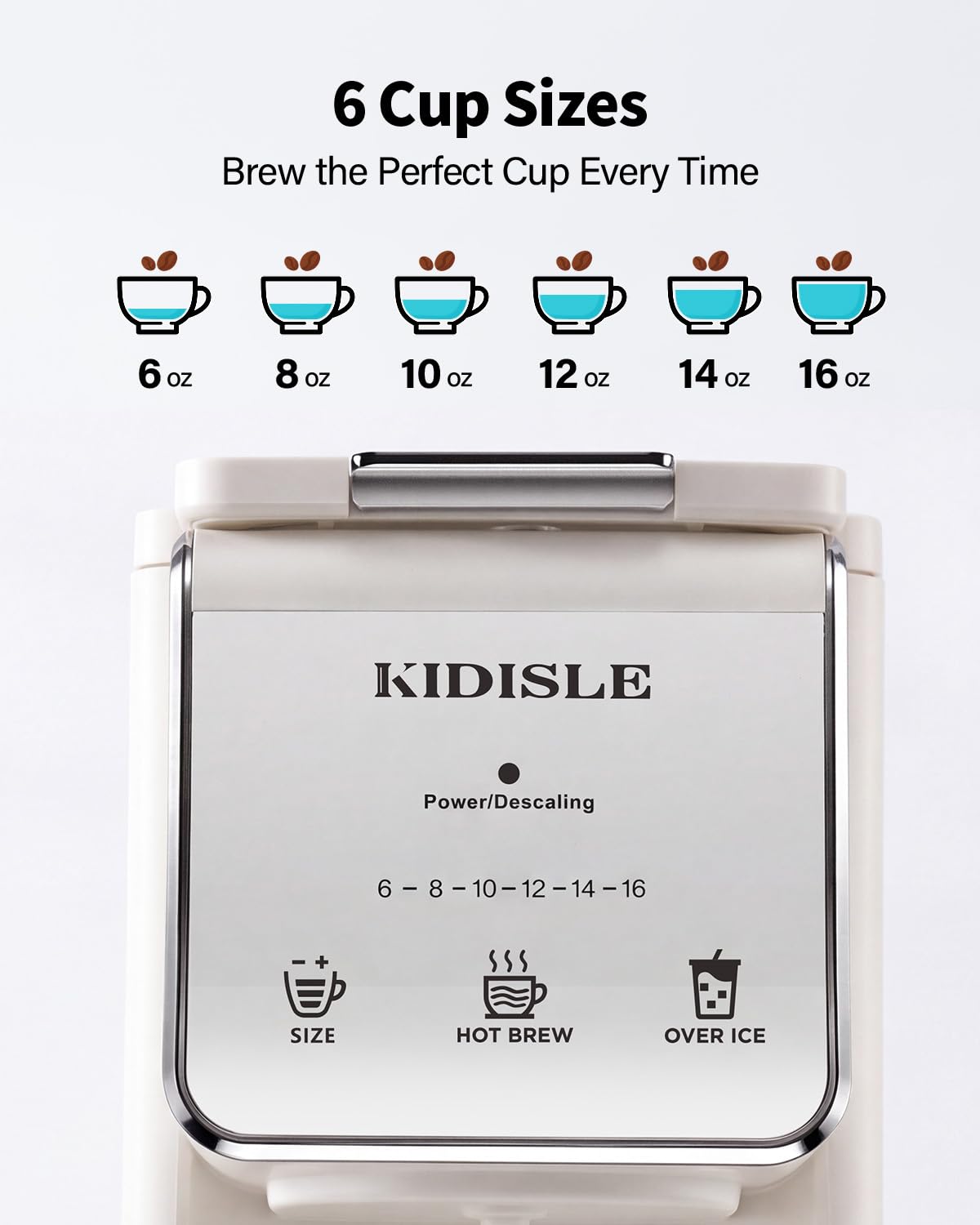 removable drip tray fits travel mug up to 6.7 inches