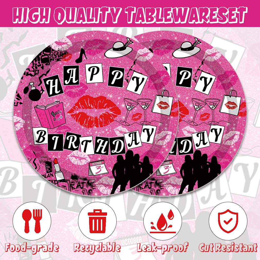 We Wear Pink party supplies included in set