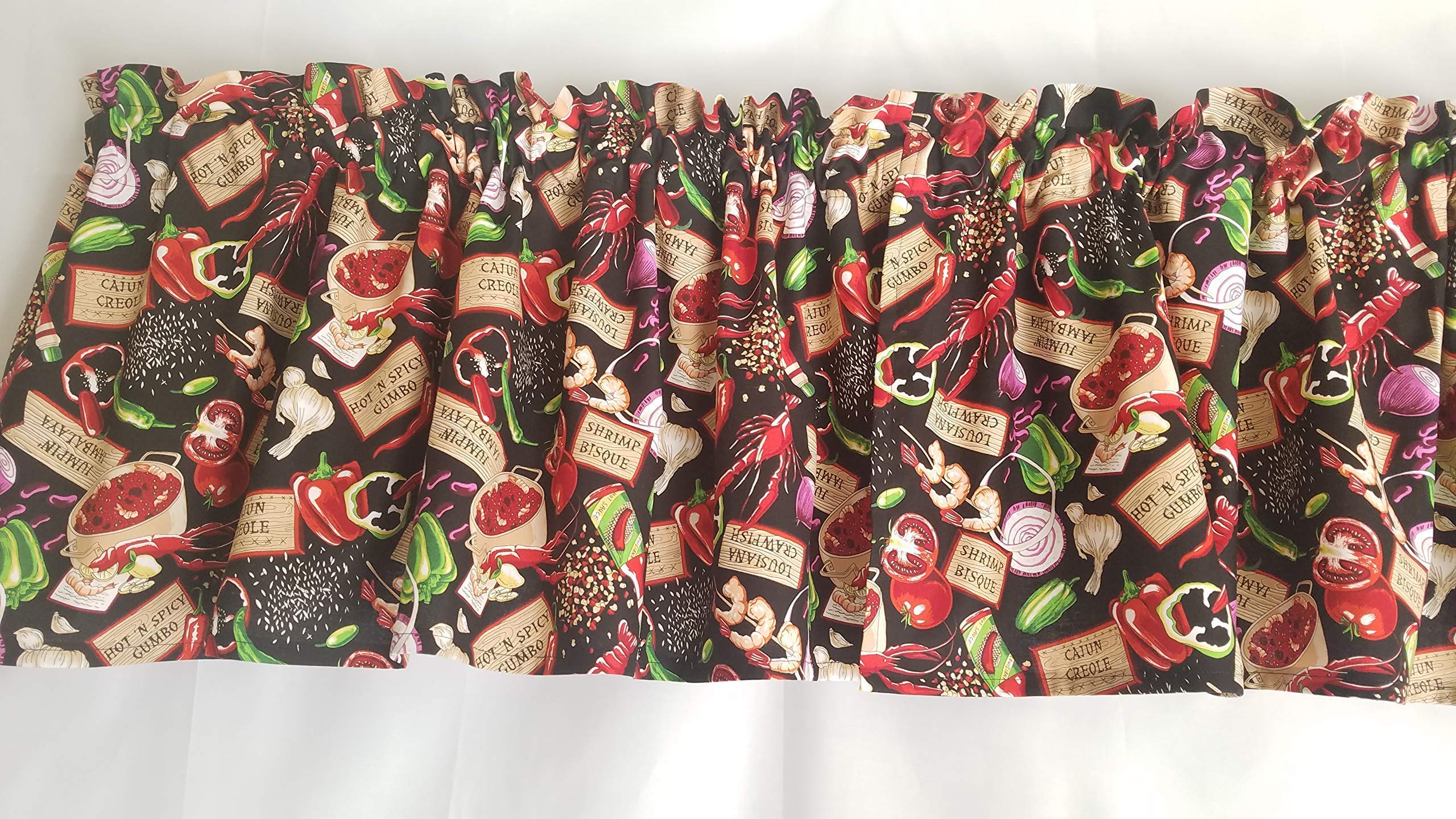 1 inch ruffle and 2 inch rod pocket detail
