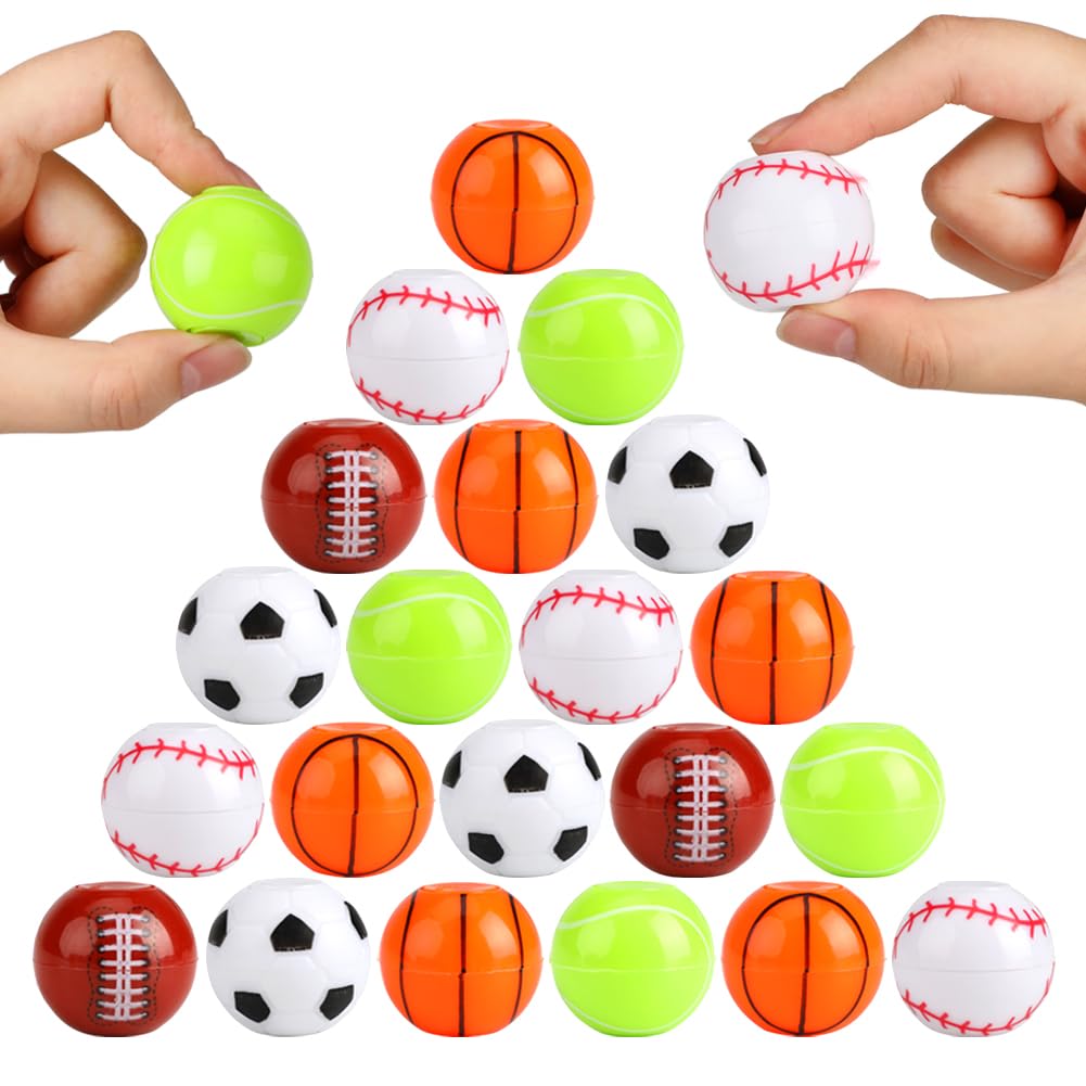 forty-two pack sport ball party favors assortment of spinners