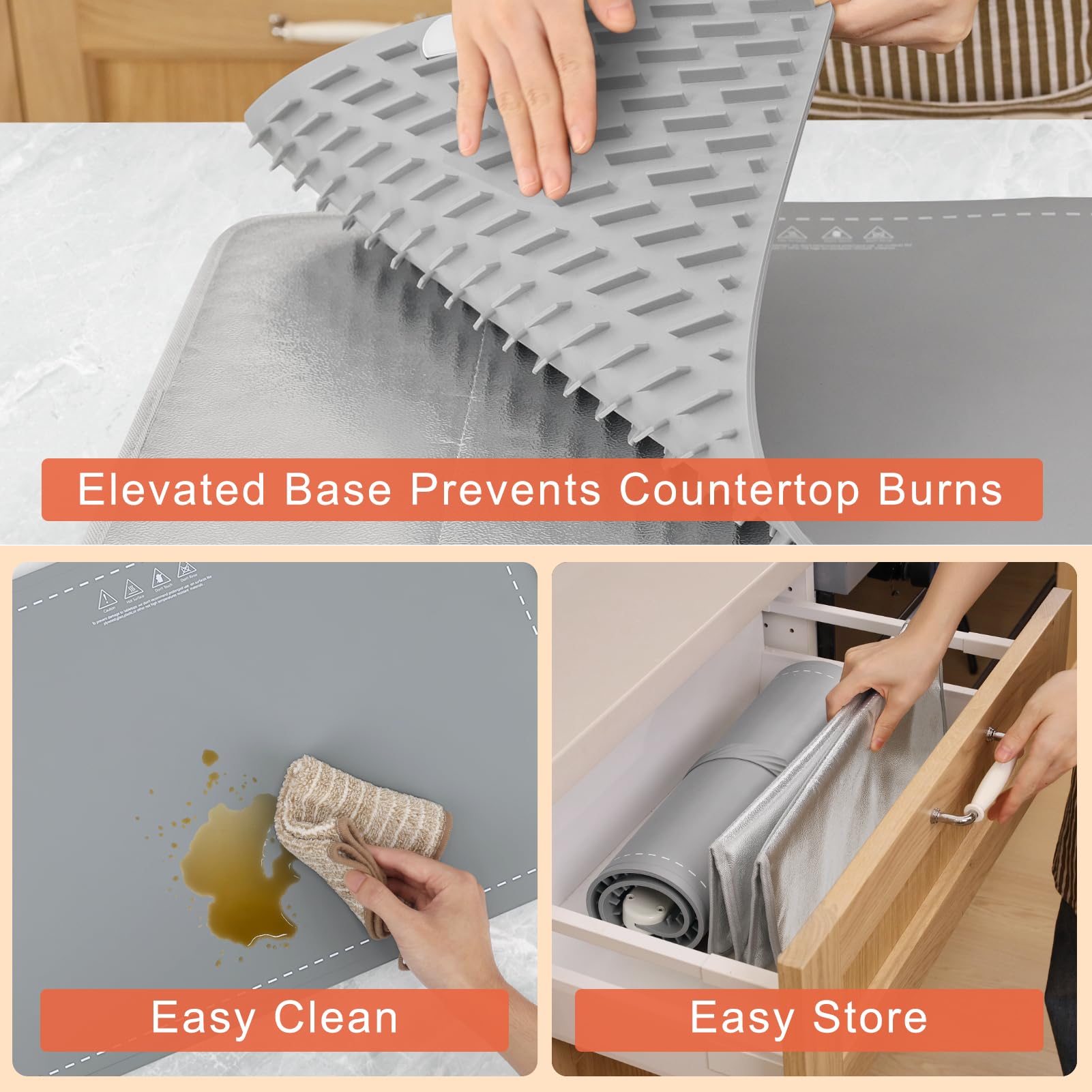 Warming mat with adjustable heat settings and timer