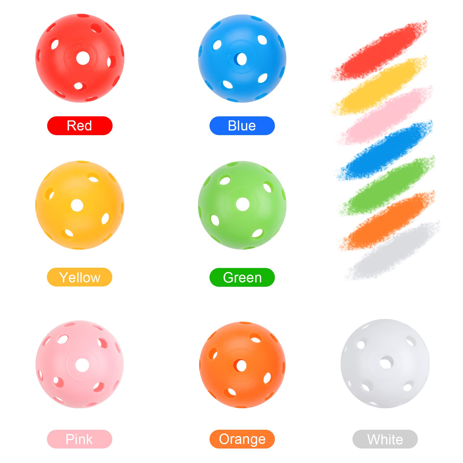 Joyberg Practice Golf Balls multicolor set for training