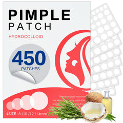450 Pimple Patches for Face 8mm patches 120 counts hydrocolloid