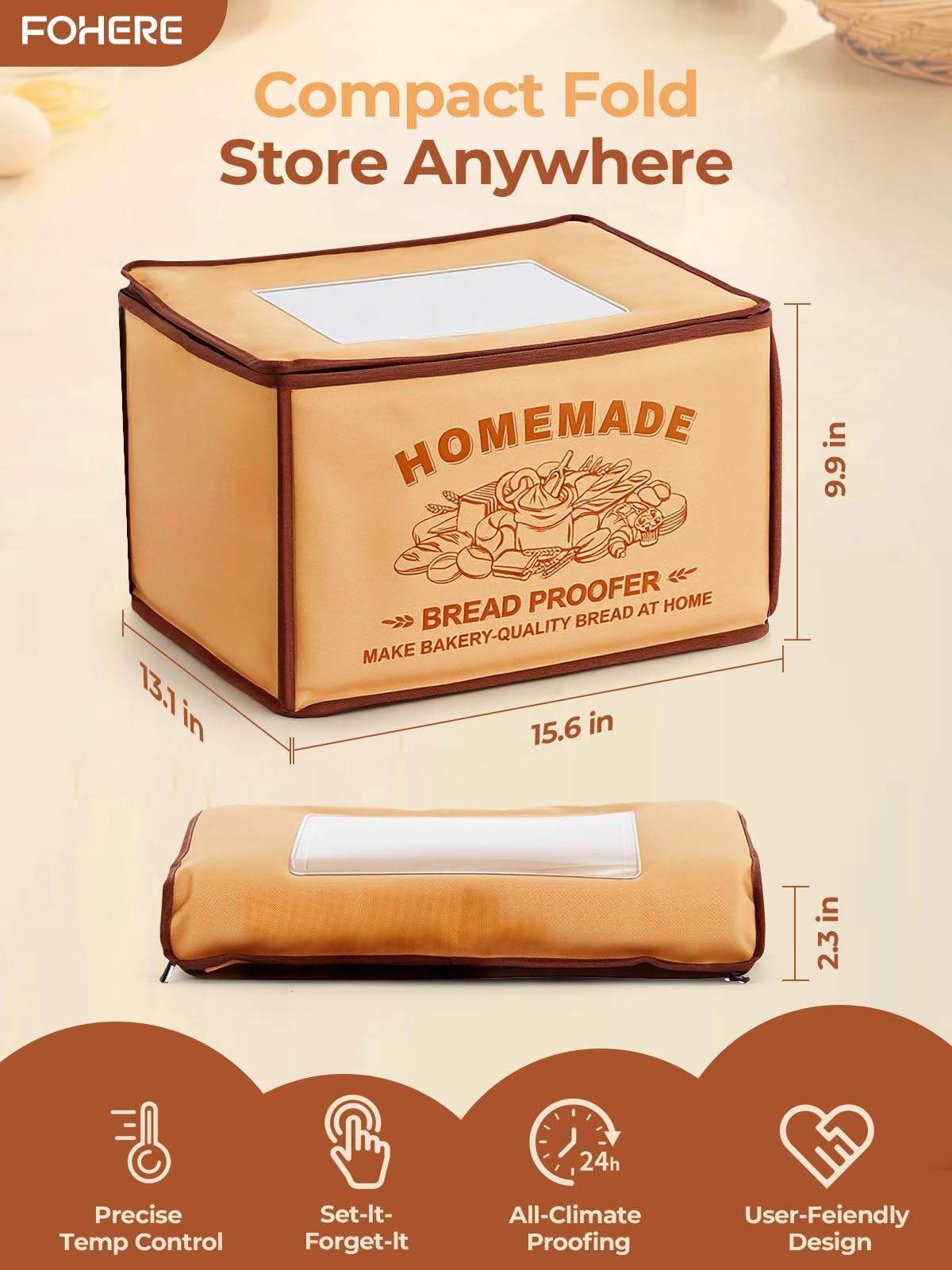48H timer enables long fermentations including sourdough