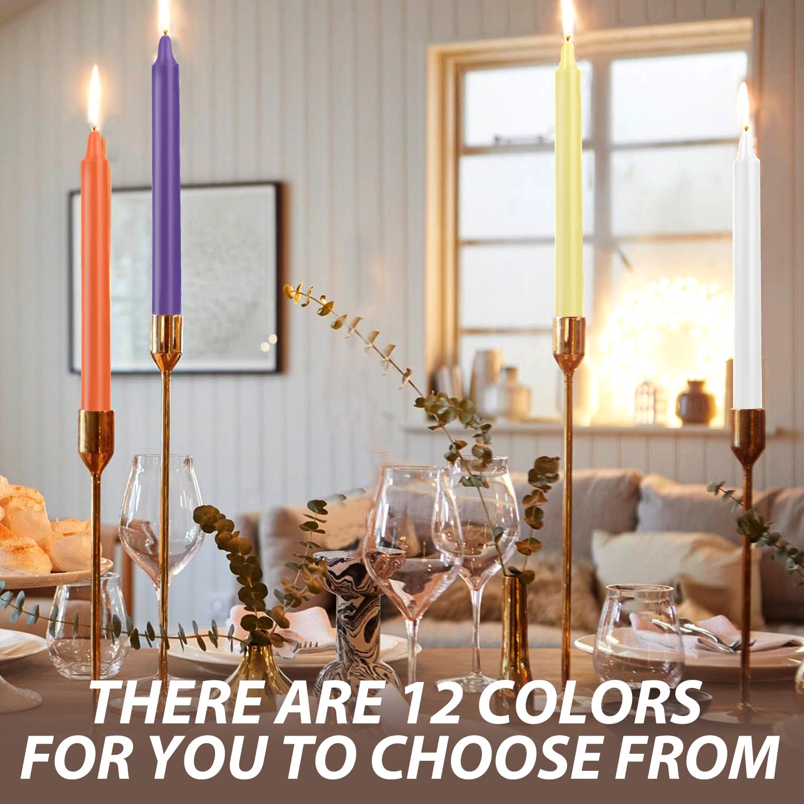 colorful chime candle set ideal for spells and prayers
