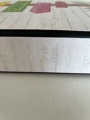White beach boardwalk style front spine design on cover