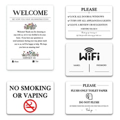 5 acrylic air bnb sign bundle magnetic back for fridge