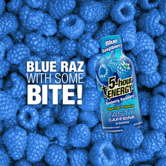 Blue raspberry flavor 5-hour ENERGY extra strength energy shot