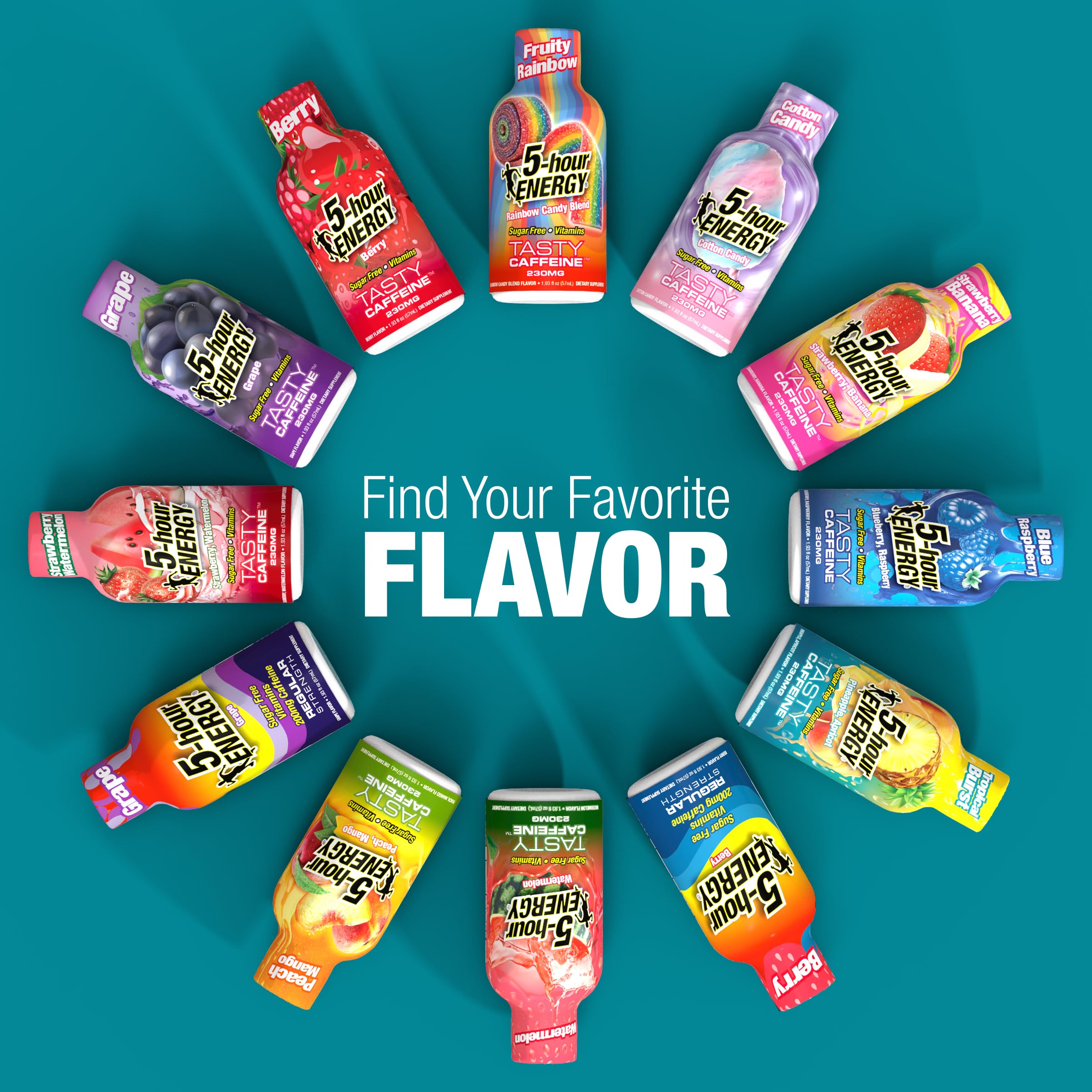 Non-carbonated energy shot ready to drink