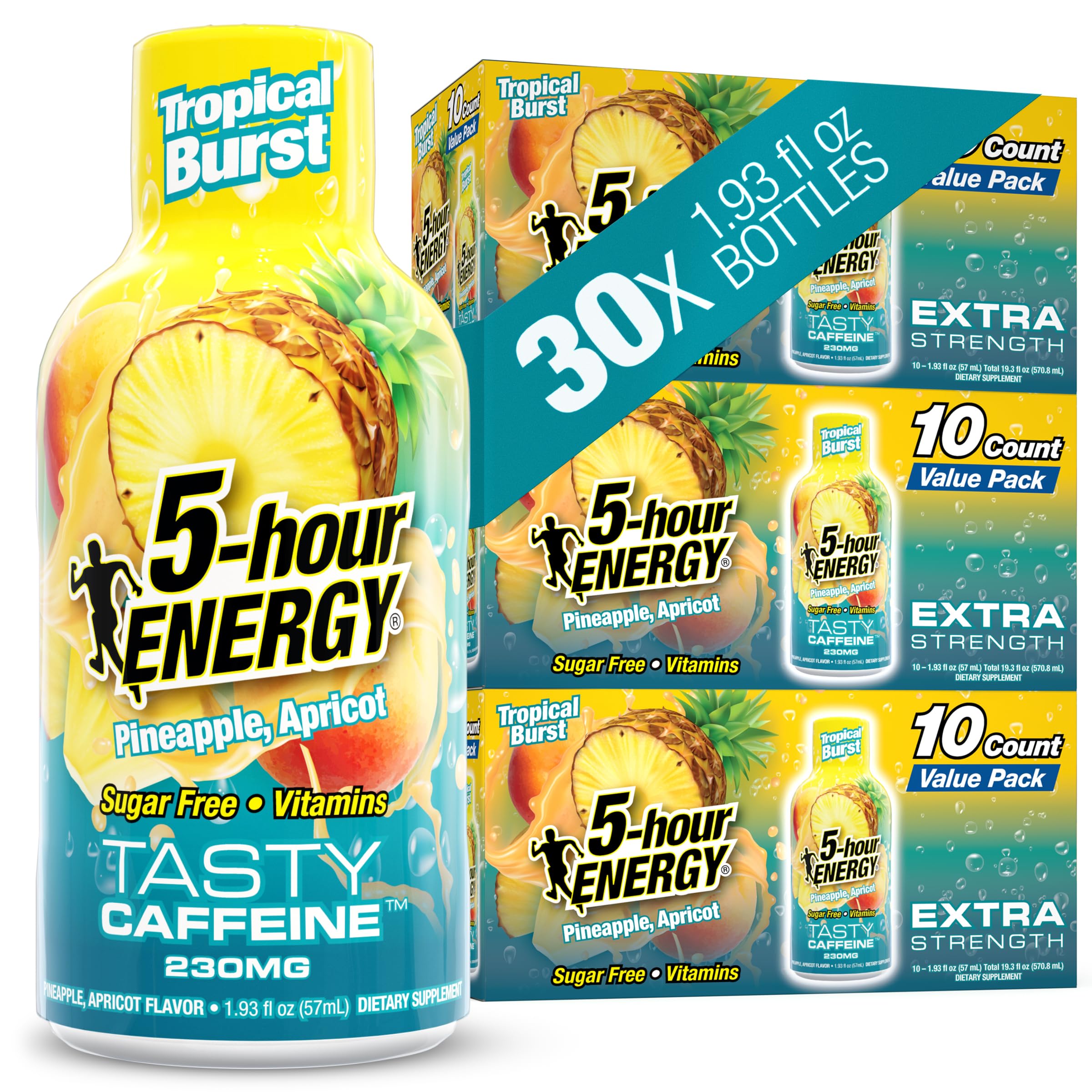 5-hour ENERGY Tropical Burst energy shot bottle