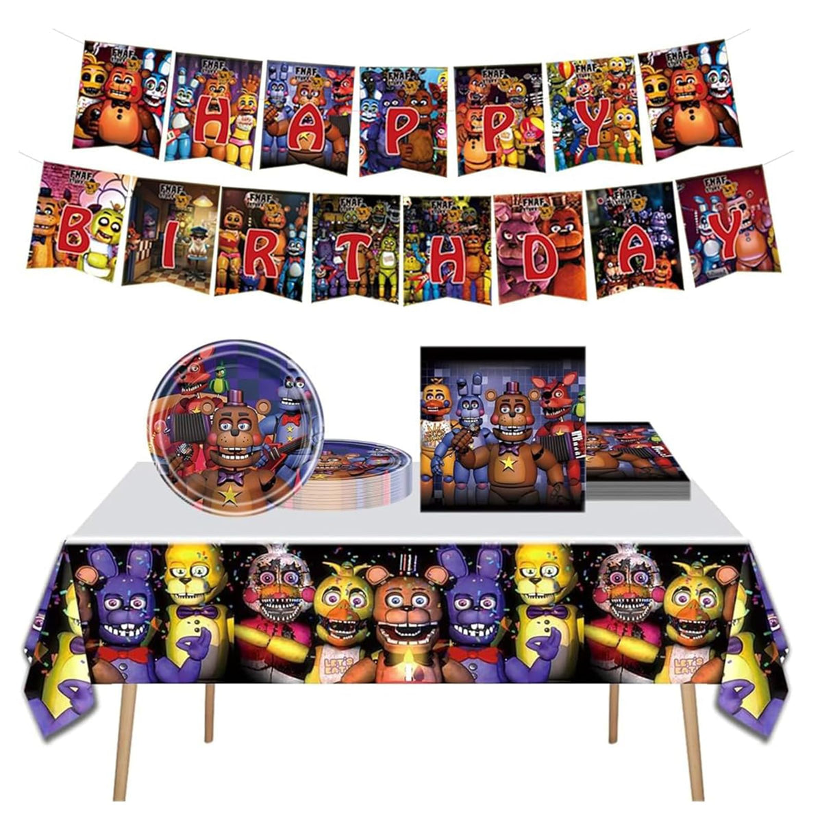 5 Nights Birthday Supplies Freddy's banner