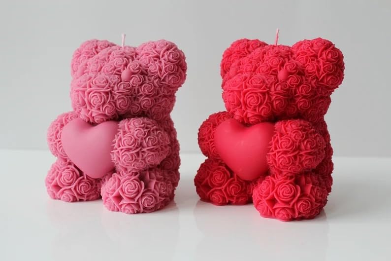 Gift-ready packaging from XOXO with Rose Bear Candle