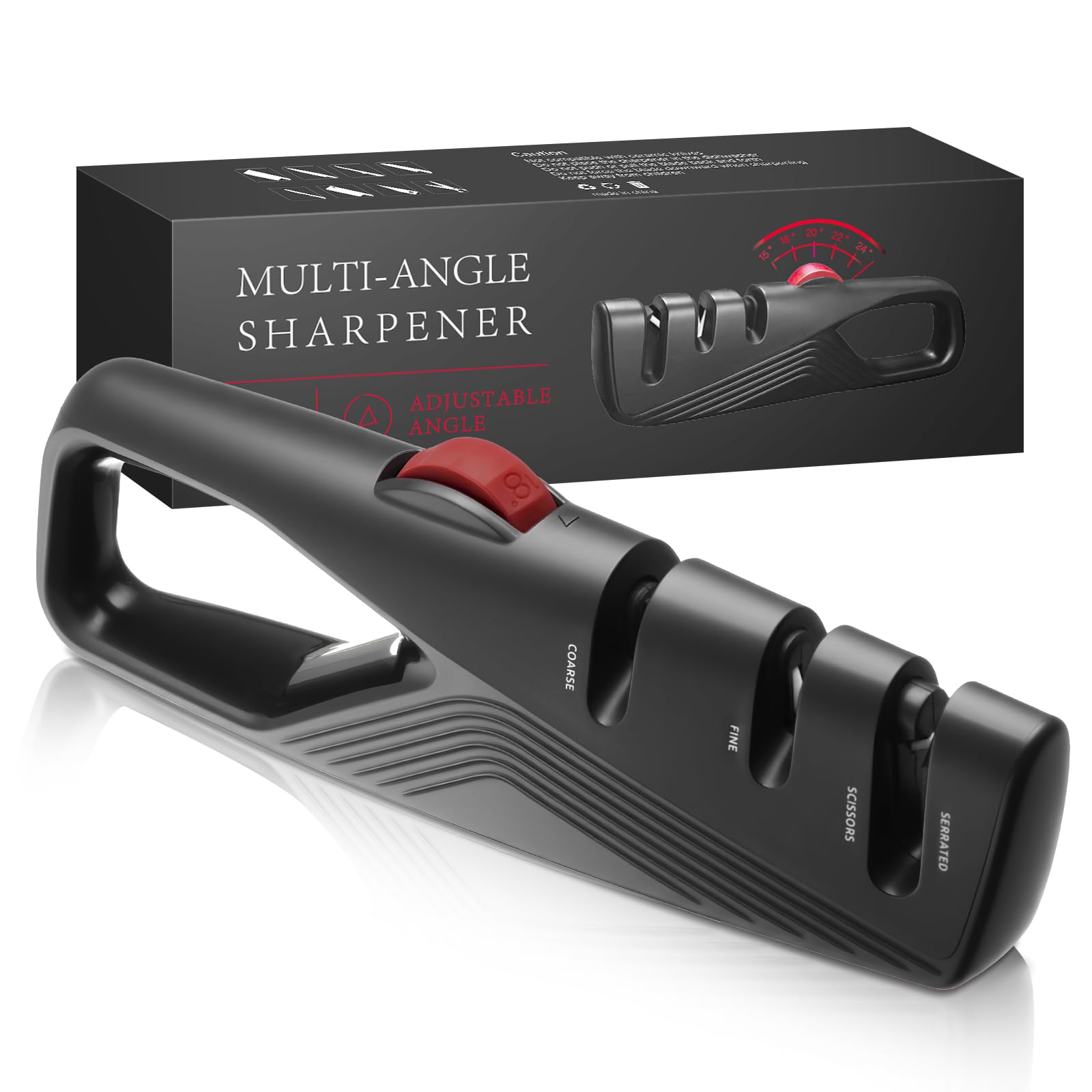5 precision adjust knife sharpener ergonomic handheld design