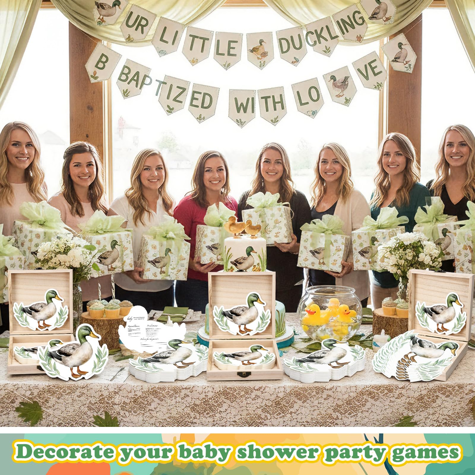 Pack of 50 prediction and advice cards for baby shower