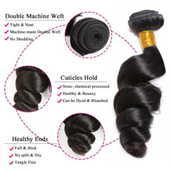 50 grams per bundle natural black 12-34 inch length extensions
