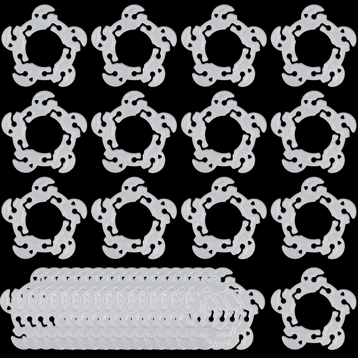 50 piece reusable balloon clips set for decorations