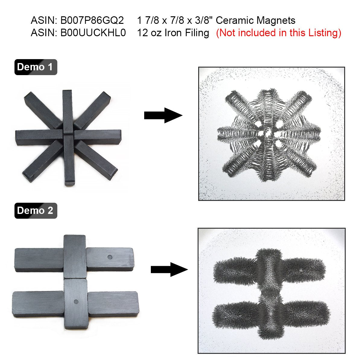 Holding force 3.5 lb per piece on steel surfaces