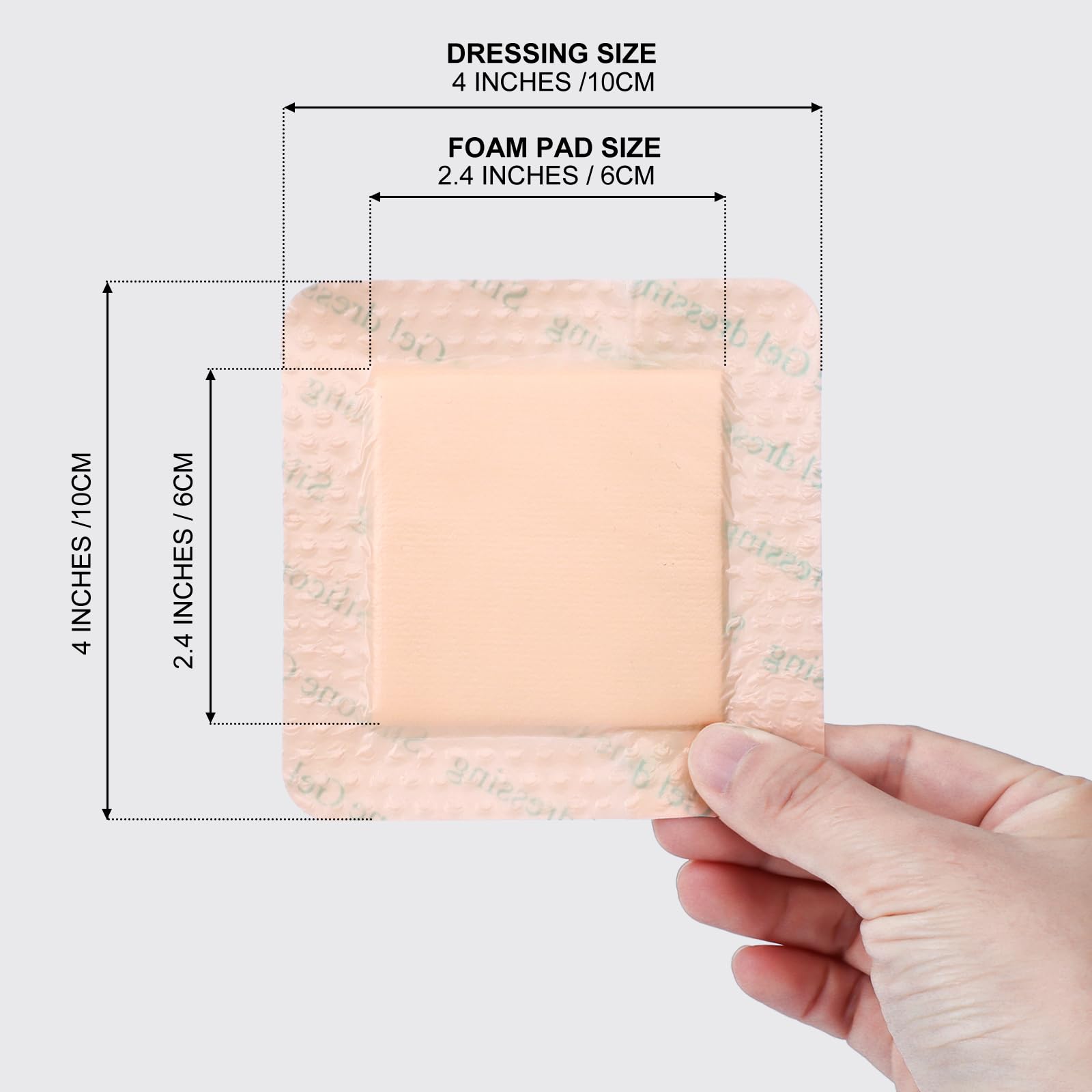 50 sterile dressings per pack with 20 packs per box