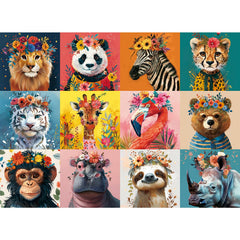 500 piece puzzles for adults with beautiful wild animals design