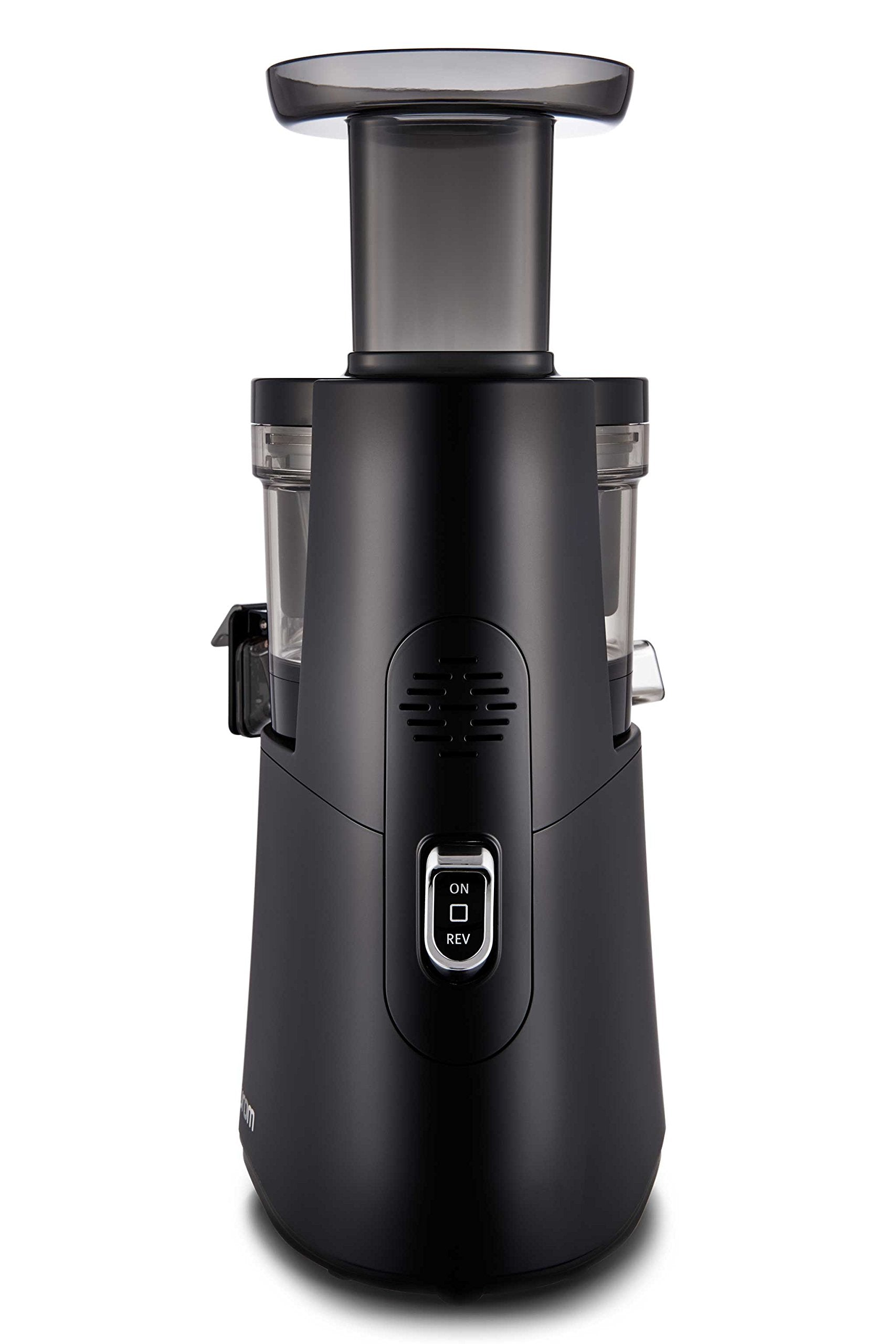 control lever with dual strainers for pulp control